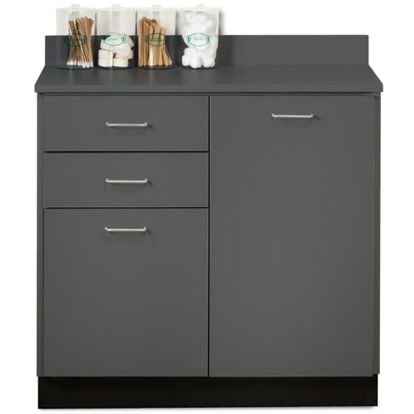 Clinton 36" Base Cabinet with 2 Doors and 2 Drawers  Slate Gray, Slate Gray