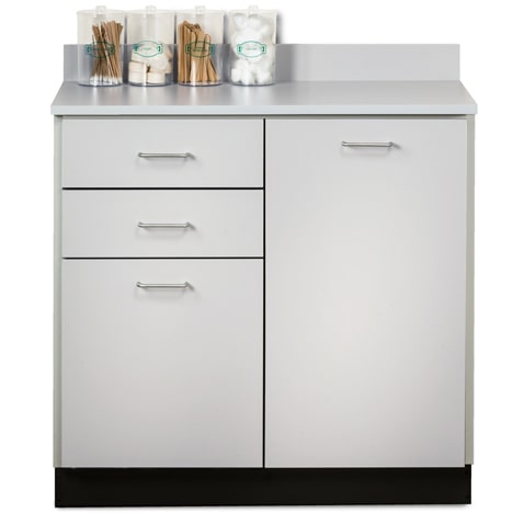Clinton 36" Base Cabinet with 2 Doors and 2 Drawers  Gray, Slate Gray