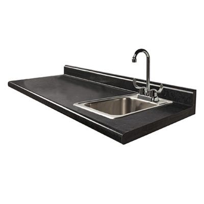 Clinton 36" Postform Countertop  Black Alicante