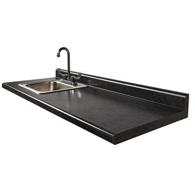 Clinton 42" Postform Countertop  Black Alicante