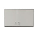 Clinton 42" Wall Cabinet with 2 Doors (Extended Right Door) - Ashen Gray