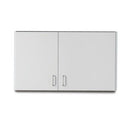 Clinton 42" Wall Cabinet with 2 Doors (Extended Right Door) - Gray