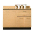 Clinton 48" Base Cabinet with 4 Doors and 2 Drawers  Maple, Slate Gray