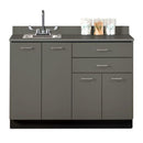 Clinton 48" Base Cabinet with 4 Doors and 2 Drawers 