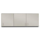 Clinton 72" Wall Cabinet with 3 Doors - Ashen Gray