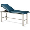 Clinton Alpha Series Treatment Table with H-Brace  30" Wide - Slate Blue