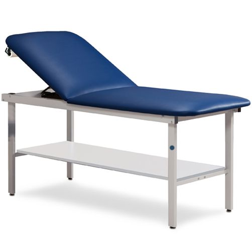 Clinton Alpha Series Treatment Table with Shelf  30" Width - Wedgewood