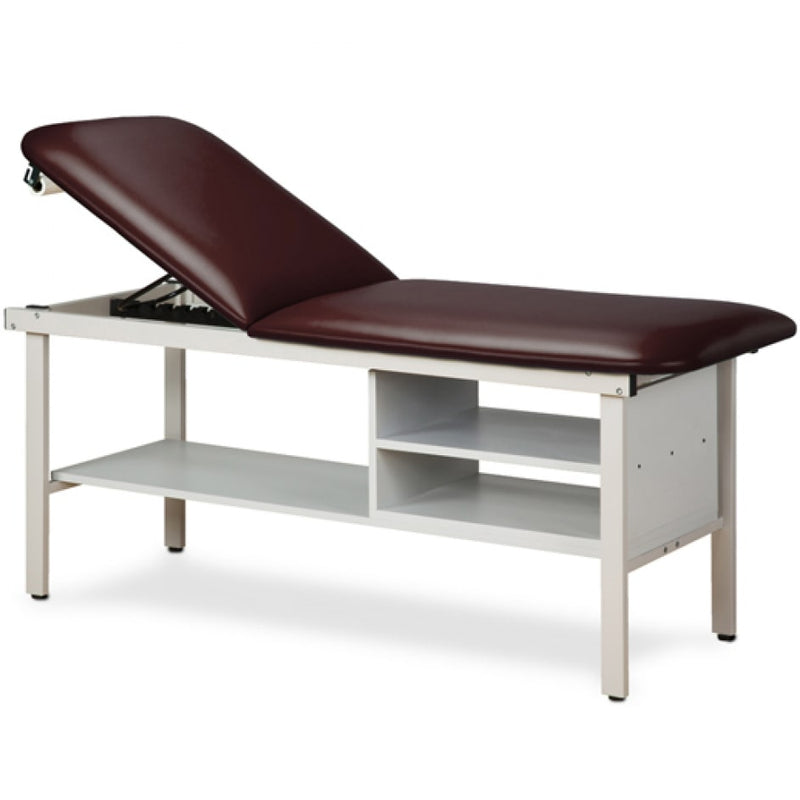 Clinton Alpha Series Treatment Table with Shelving  30" Width - Wedgewood