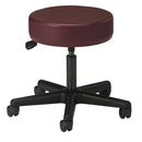 Clinton Black Base 5-Leg Pneumatic Stool - Standard - Burgundy