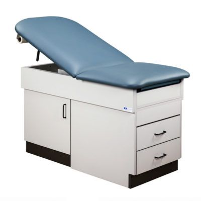 Clinton Cabinet Style Space Saver Table  Warm Gray in Slate Gray Laminate