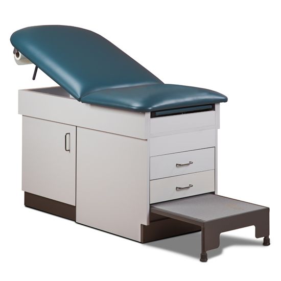 Clinton Cabinet Style Space Saver Table with Step Stool