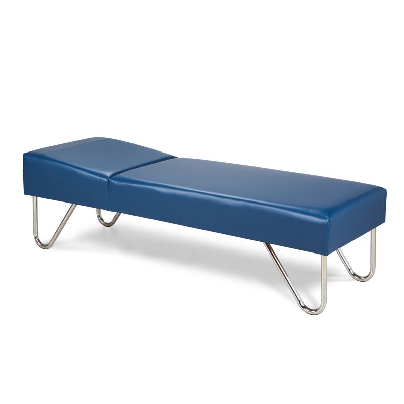 Clinton Chrome Leg Couch  27 inches - Black