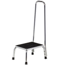 Clinton Chrome Step Stool - with handrail