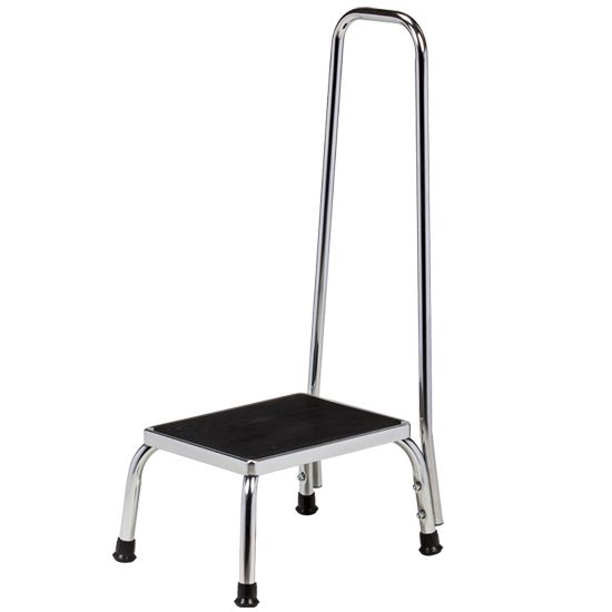 Clinton Chrome Step Stool  w/Handrail