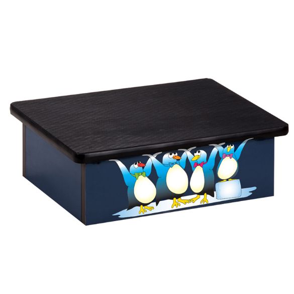 Clinton Cool Pals Penguin Blue Laminate Step Stool