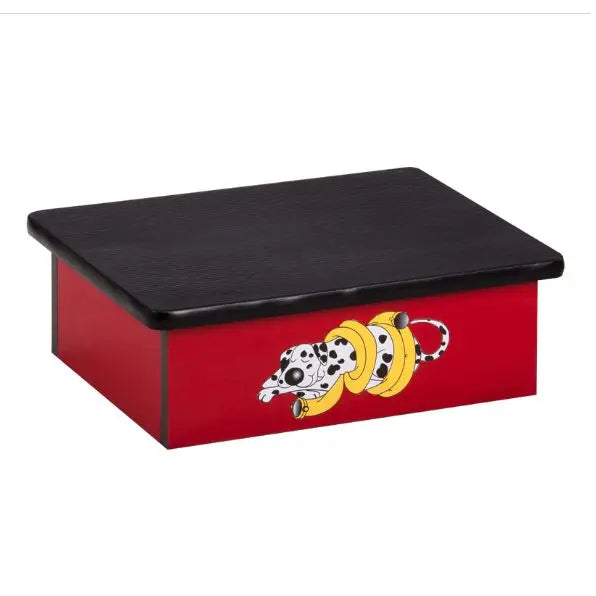Clinton Dalmatian Red Laminate Step Stool