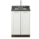 Clinton Fashion Finish 24" Base Cabinet with 2 Doors - Arctic White