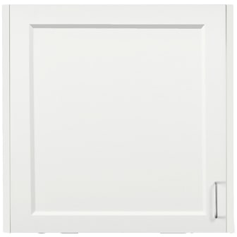 Clinton Fashion Finish 24" Wall Cabinet with 1 Door  Arctic White