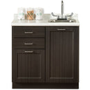 Clinton Fashion Finish 36" Base Cabinet with 2 Doors and 2 Drawers - Twilight