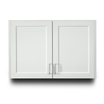 Clinton Fashion Finish 36" Wall Cabinet with 2 Doors  Arctic White