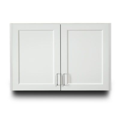 Clinton Fashion Finish 36" Wall Cabinet with 2 Doors - Arctic White