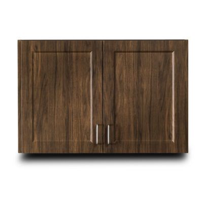 Clinton Fashion Finish 36" Wall Cabinet with 2 Doors  Chestnut Hill