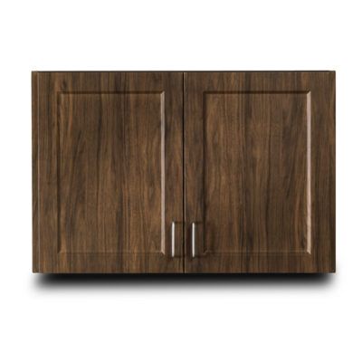 Clinton Fashion Finish 36" Wall Cabinet with 2 Doors - Chestnut Hill