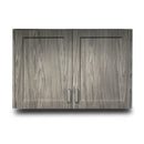 Clinton Fashion Finish 36" Wall Cabinet with 2 Doors - Metropolis Gray