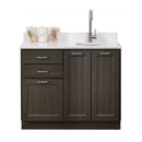 Clinton Fashion Finish 42" Base Cabinet with 3 Doors and 2 Drawers - Twilight