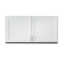 Clinton Fashion Finish 48" Wall Cabinet with 2 Doors  Arctic White