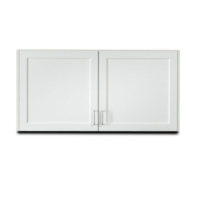 Clinton Fashion Finish 48" Wall Cabinet with 2 Doors  Arctic White