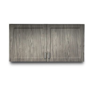 Clinton Fashion Finish 48" Wall Cabinet with 2 Doors  Metropolis Gray