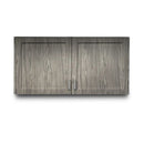 Clinton Fashion Finish 48" Wall Cabinet with 2 Doors - Metropolis Gray