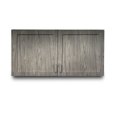 Clinton Fashion Finish 48" Wall Cabinet with 2 Doors - Metropolis Gray