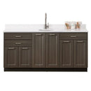 Clinton Fashion Finish 72" Base Cabinet with 6 Doors and 3 Drawers  Twilight