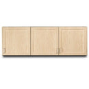 Clinton Fashion Finish 72" Wall Cabinet with 3 Doors  Sunlight Oak