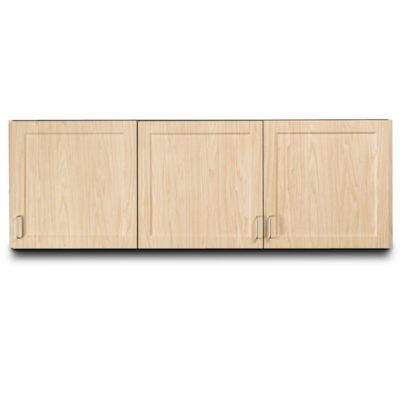 Clinton Fashion Finish 72" Wall Cabinet with 3 Doors - Sunlight Oak