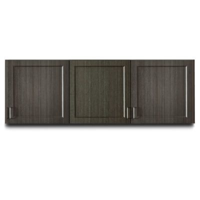 Clinton Fashion Finish 72" Wall Cabinet with 3 Doors - Twilight