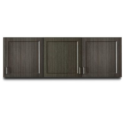 Clinton Fashion Finish 72" Wall Cabinet with 3 Doors  Twilight