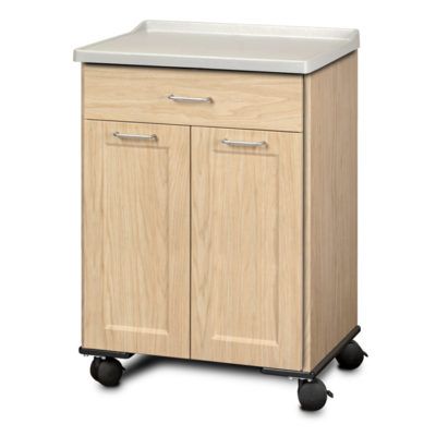 Clinton Fashion Finish Mobile Treatment Cabinet with 2 Doors and 1 Drawer - Sunlight Oak