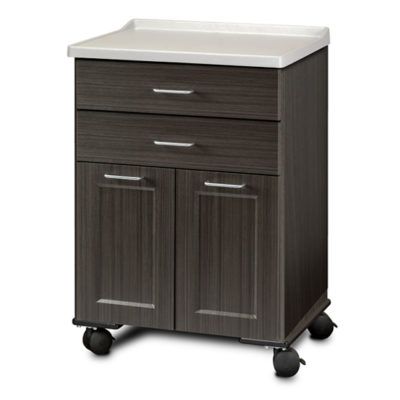 Clinton Fashion Finish Molded Top Mobile Treatment Cabinet with 2 Doors and 2 Drawers  Twilight