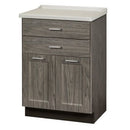 Clinton Fashion Finish Molded Top Treatment Cabinet with 2 Doors and 2 Drawers  Metropolis Gray