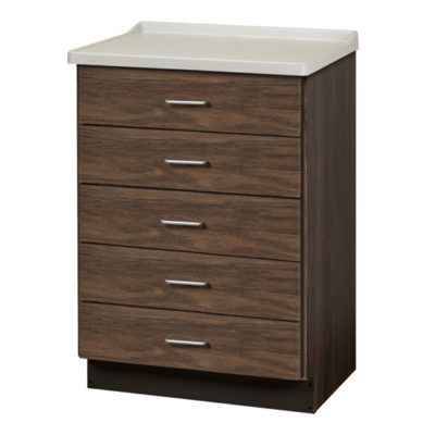 Clinton Fashion Finish Molded Top Treatment Cabinet with 5 Drawers  Chestnut Hill