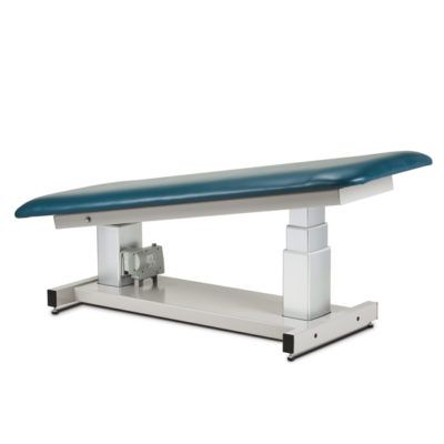 Clinton General Flat Top Ultrasound Table  Standard Width in Wedgewood