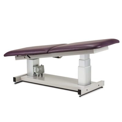 Clinton General Ultrasound Table with Adjustable Backrest  Standard Width in Royal Blue