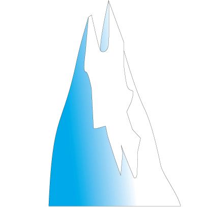 Clinton Ice Mountain 1 Wall Sticker