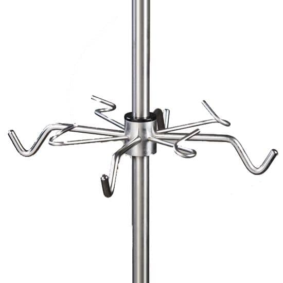 Clinton IV Pole Accessory Hook  4 Ram's Horn and 4 Open