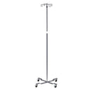 Clinton IV Pole  Economy, X Base, 4 Hooks
