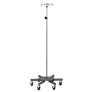 Clinton IV Pole  6 Leg, SS, 4 Hooks