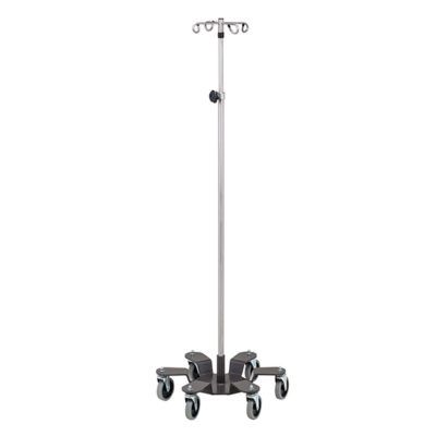 Clinton IV Pole  6 Leg, SS, Heavy Duty w/ 4 Hooks
